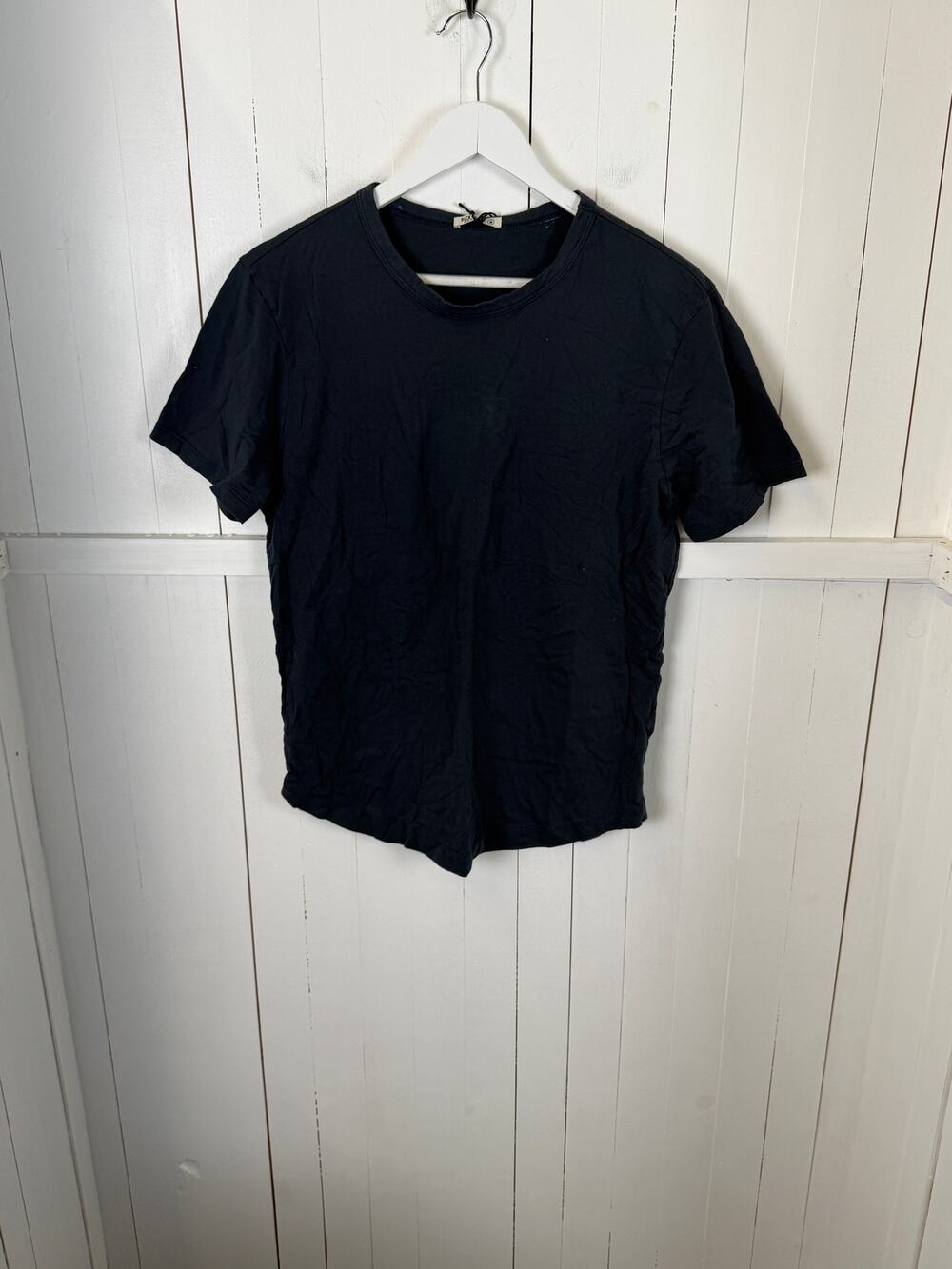 BUCK MASON Blue Cotton T-Shirt Men's Size M